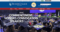 Desktop Screenshot of becker.edu
