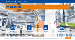 Desktop Screenshot of becker.eu