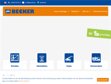 Tablet Screenshot of becker.eu